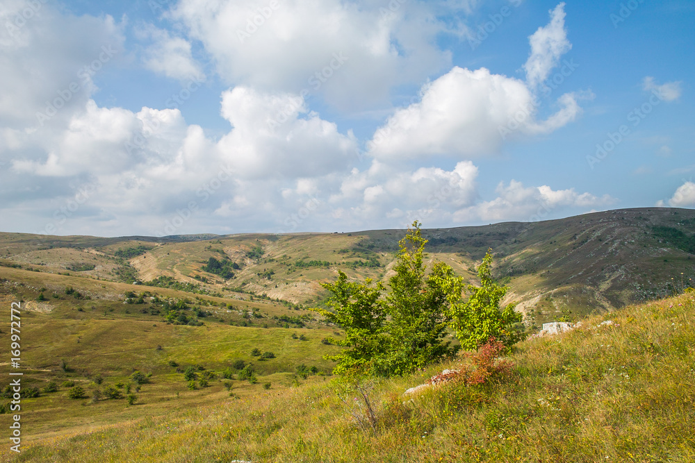 Fototapeta premium Rocky mountain landscape in Crimea, Russia