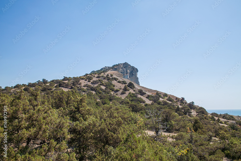 Rocky mountain landscape in Crimea, Russia