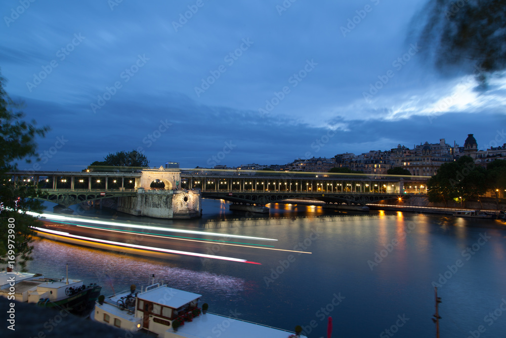 Seine River at night.