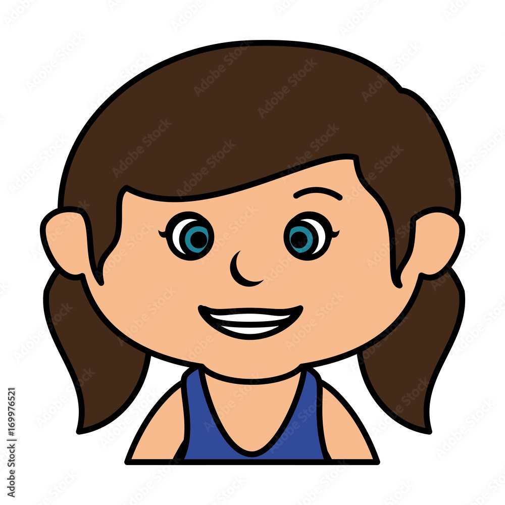 cute little girl character vector illustration design cute little girl character vector illustration design