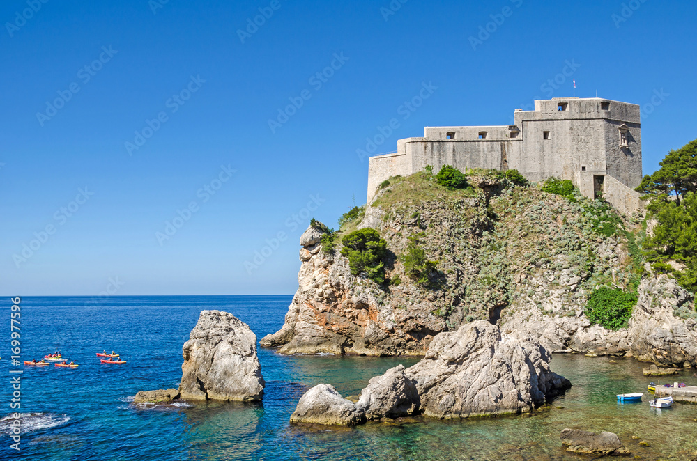 A part of the Bokar fortress of the Dubrovnik's Old City