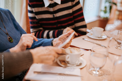 Senior Women In A Restaurant