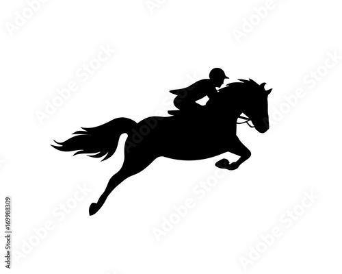 Horse race logo