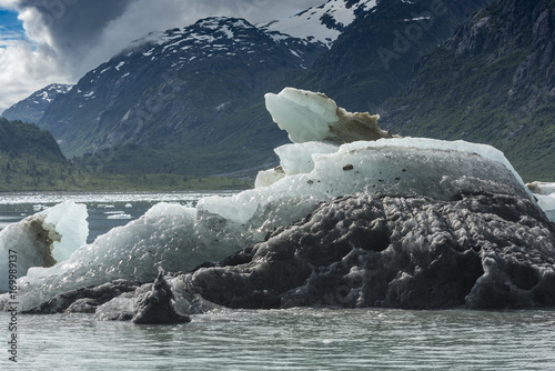 Dirty Iceberg, Marjerie Glacier, Glacier Bay photo