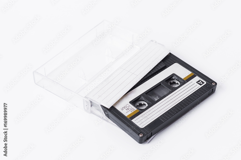 Cassette tape on white background. Cassette tape on white background.