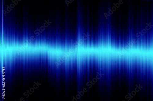 Abstract Blue Hi Technology Digital Pulse Sound Wave Vector Background
