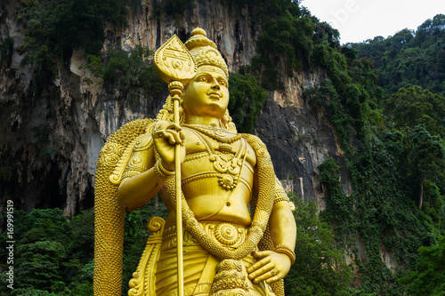 Golden statue of Shiva