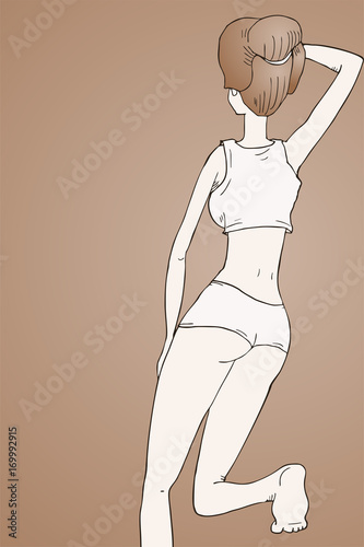 woman draw