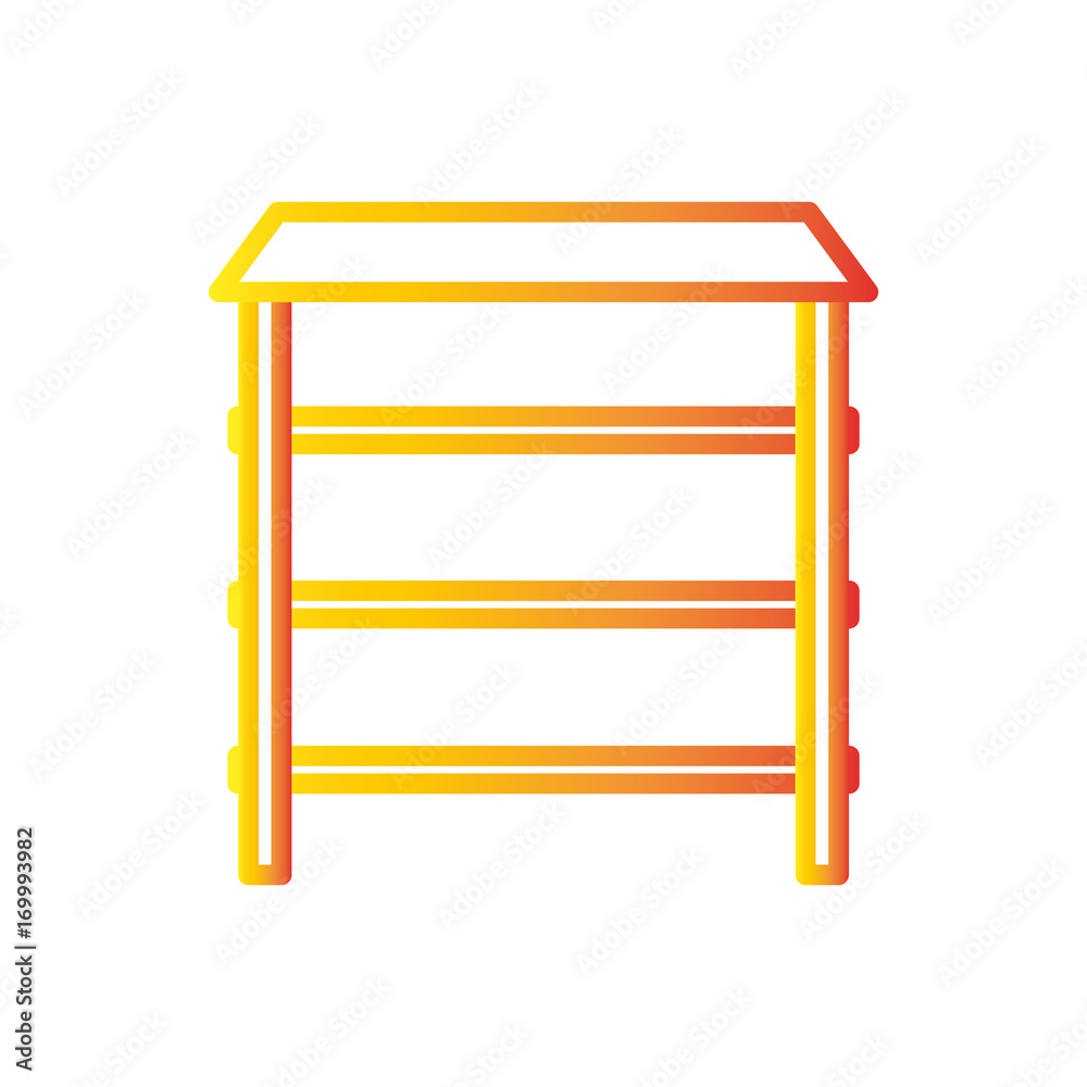 shelves icon over white background vector illustration shelves icon over white background vector illustration