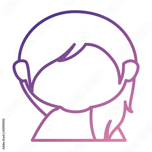 cute little girl shirtless character vector illustration design