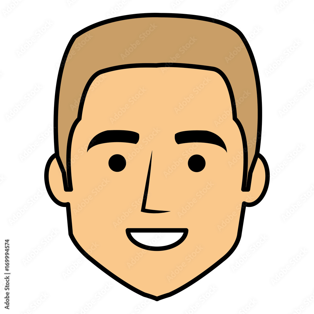 young man head avatar character vector illustration design young man head avatar character vector illustration design