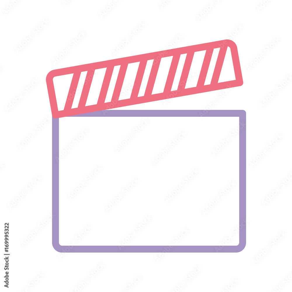 clapboard icon over white background vector illustration clapboard icon over white background vector illustration