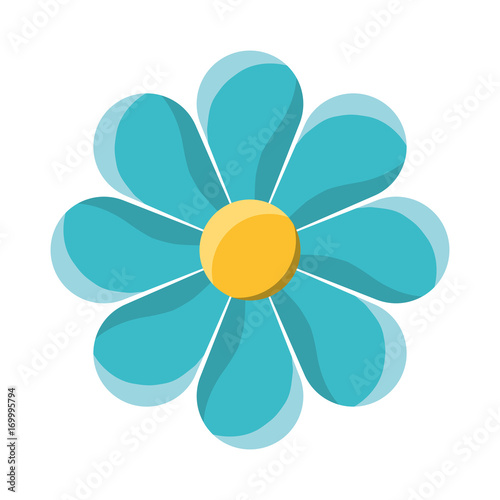 colorful decorative flower over  white background vector illustration