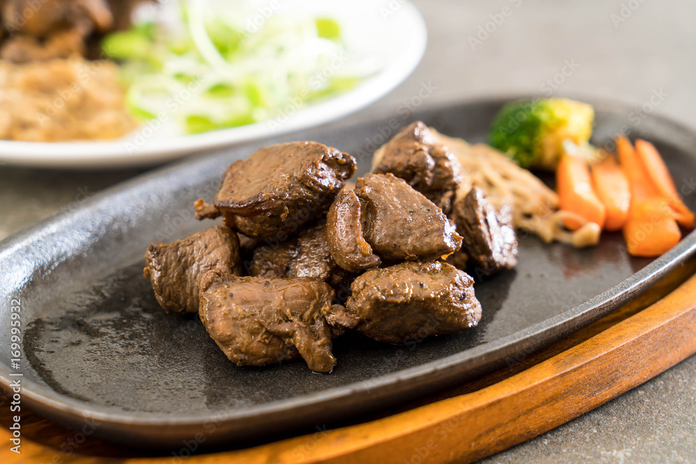 beef steak with vegetable