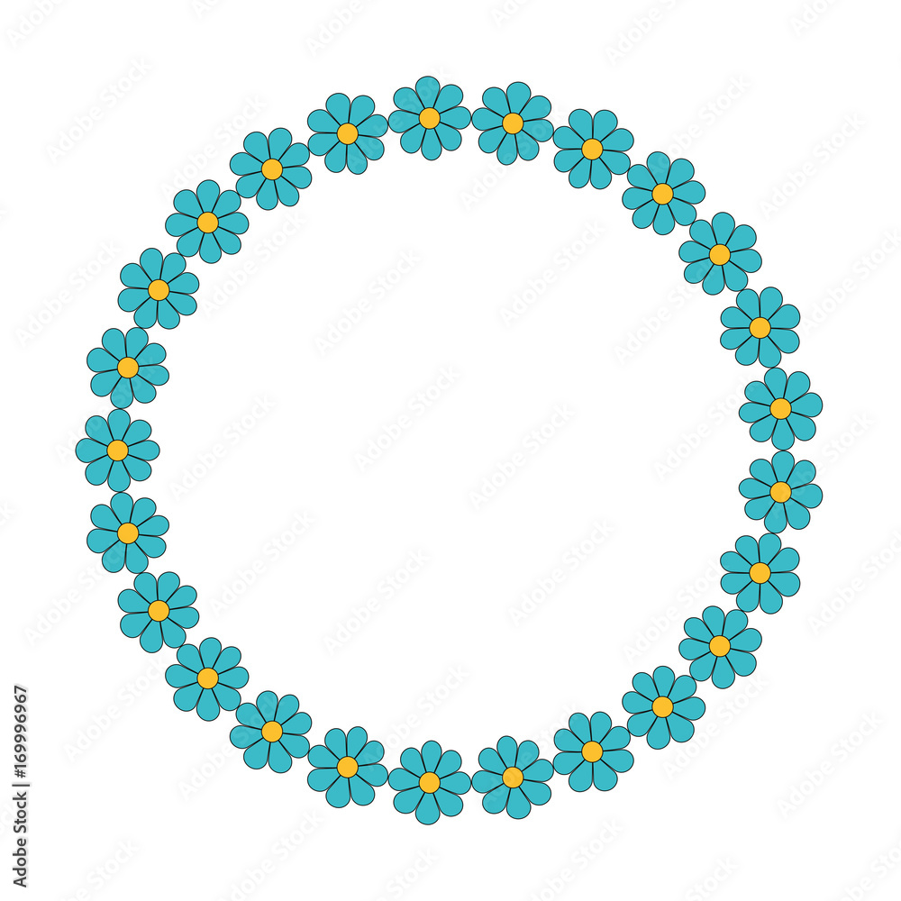 colorful  design flower  over background vector illustration