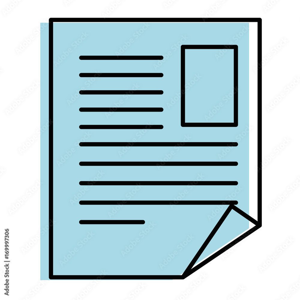 document paper isolated icon vector illustration design