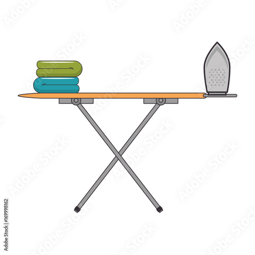 ironing board isolated icon vector illustration design