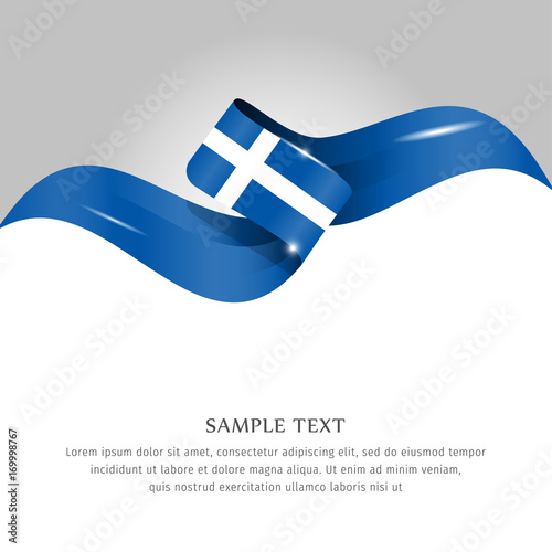 Abstract background flag. Background flag ribbon for liberty, national event, celebration, brochure, slide show, and general election. Abstract color background Sweden flag ribbon vector.