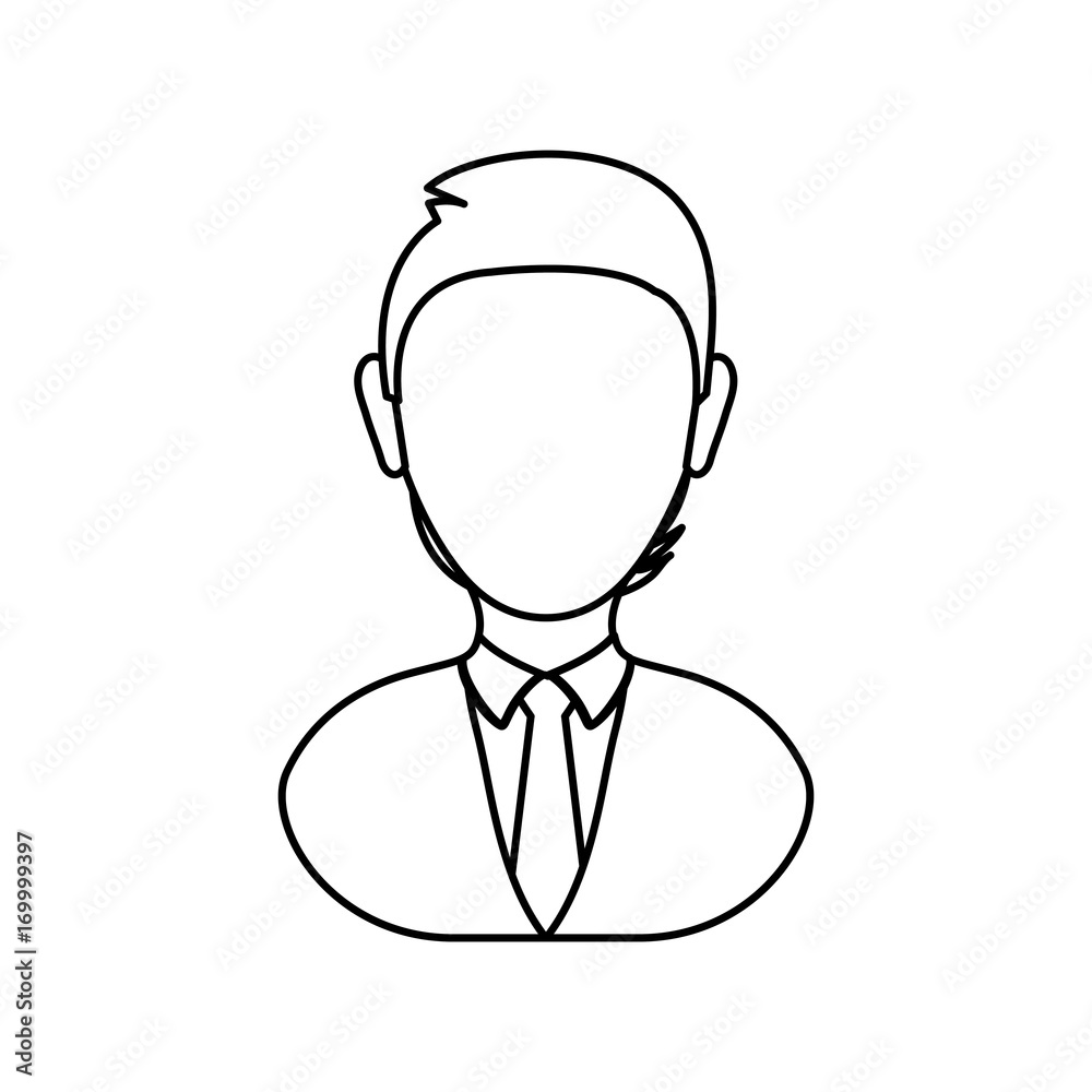 avatar businessman icon over white background vector illustration avatar businessman icon over white background vector illustration
