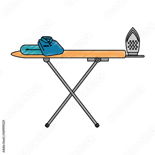 ironing board isolated icon vector illustration design
