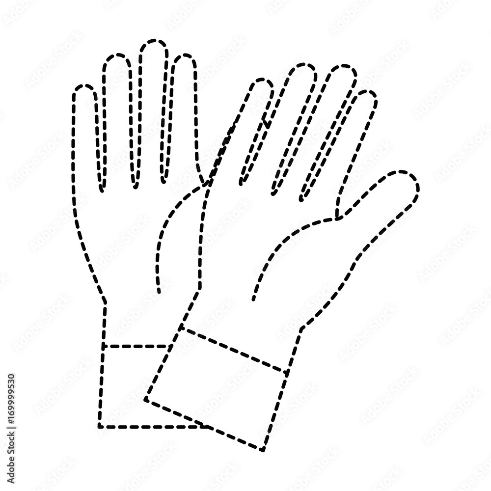 Obraz premium rubber gloves isolated icon vector illustration design
