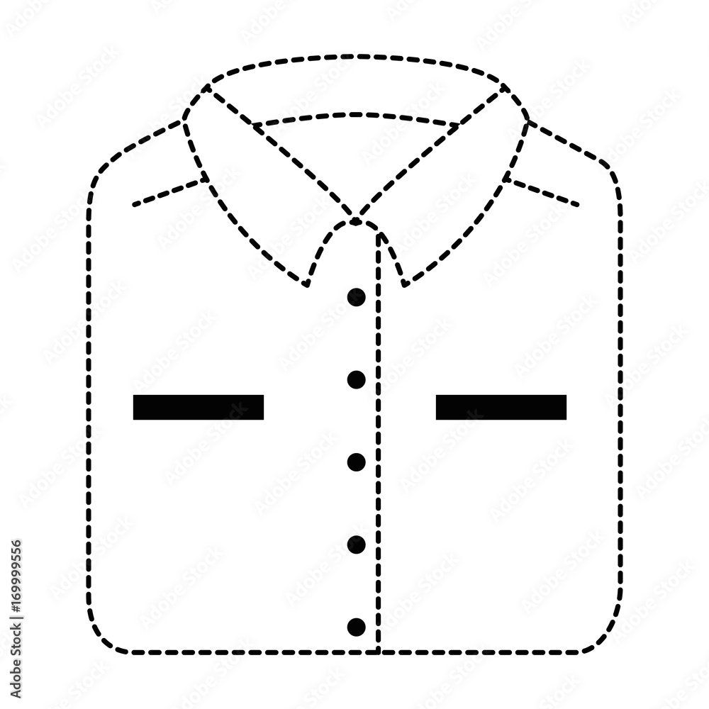Folded shirt isolated icon vector illustration design