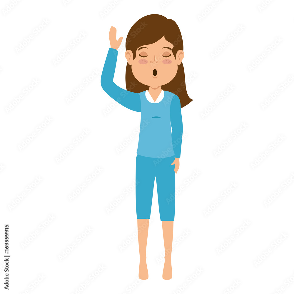 woman sleeping character icon vector illustration design woman sleeping character icon vector illustration design
