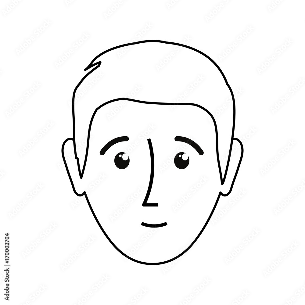 cartoon man face icon over white background vector illustration cartoon man face icon over white background vector illustration