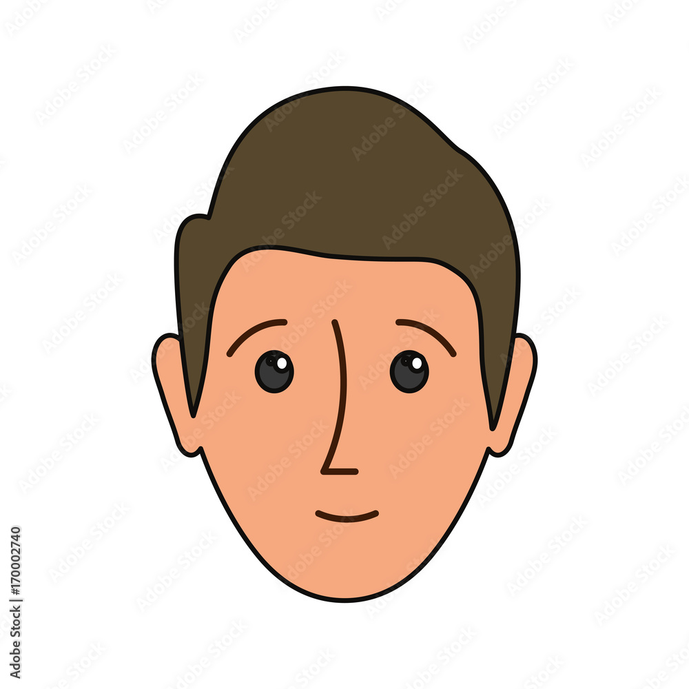 cartoon man face icon over white background colorful design vector illustration cartoon man face icon over white background colorful design vector illustration