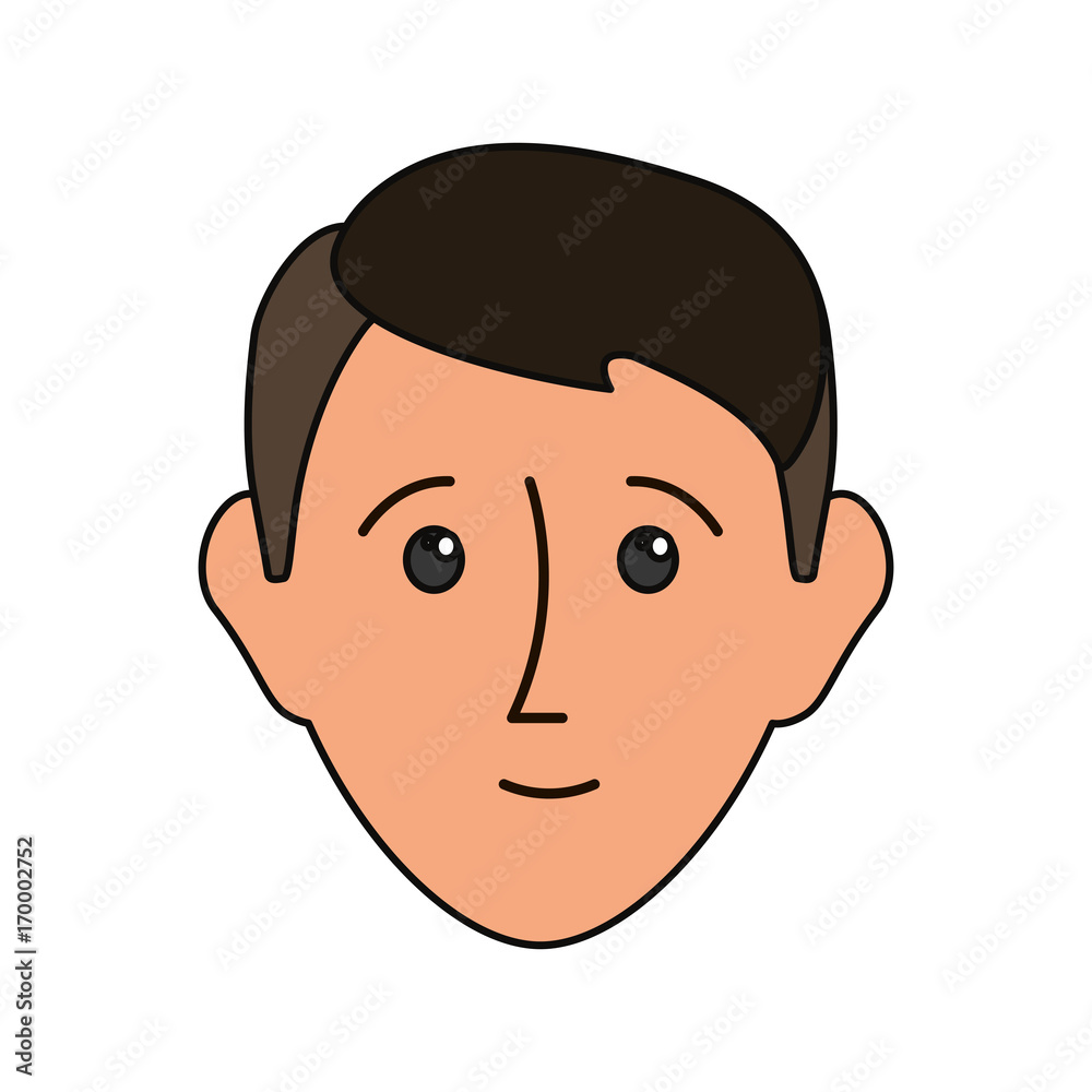 cartoon man face icon over white background colorful design vector illustration cartoon man face icon over white background colorful design vector illustration