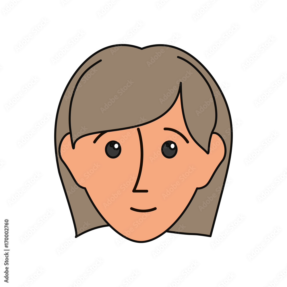 cartoon woman face icon over white background colorful design vector illustration cartoon woman face icon over white background colorful design vector illustration
