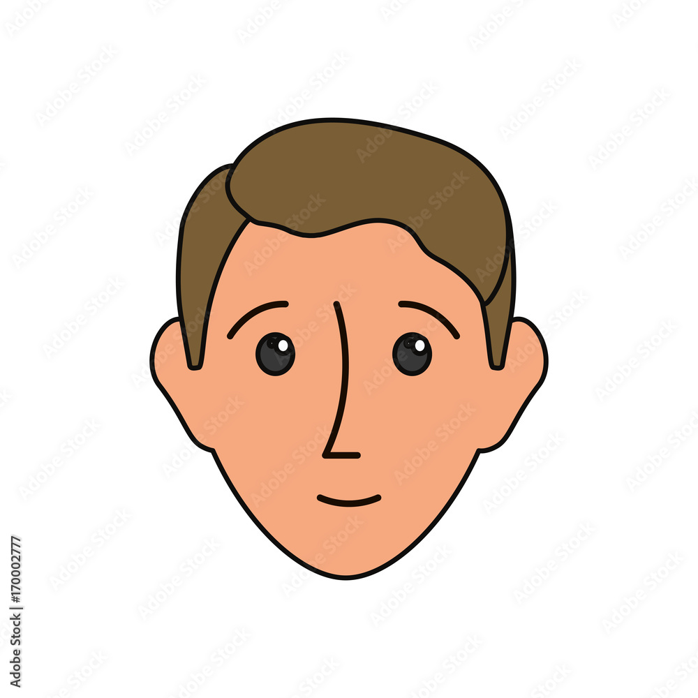 cartoon man face icon over white background colorful design vector illustration cartoon man face icon over white background colorful design vector illustration