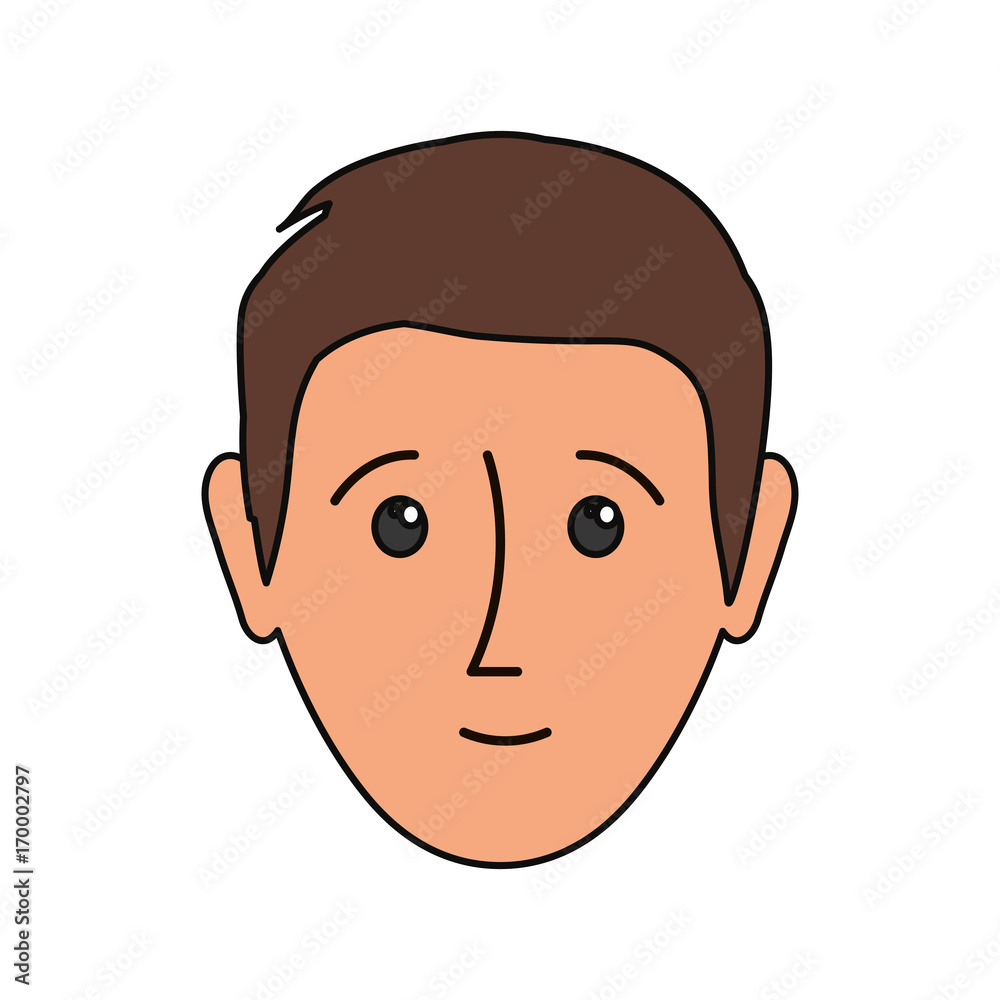 cartoon man face icon over white background colorful design vector illustration cartoon man face icon over white background colorful design vector illustration