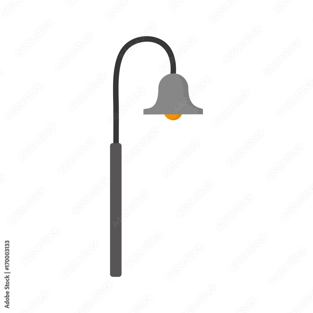 Fototapeta premium street lamp icon over white background vector illustration