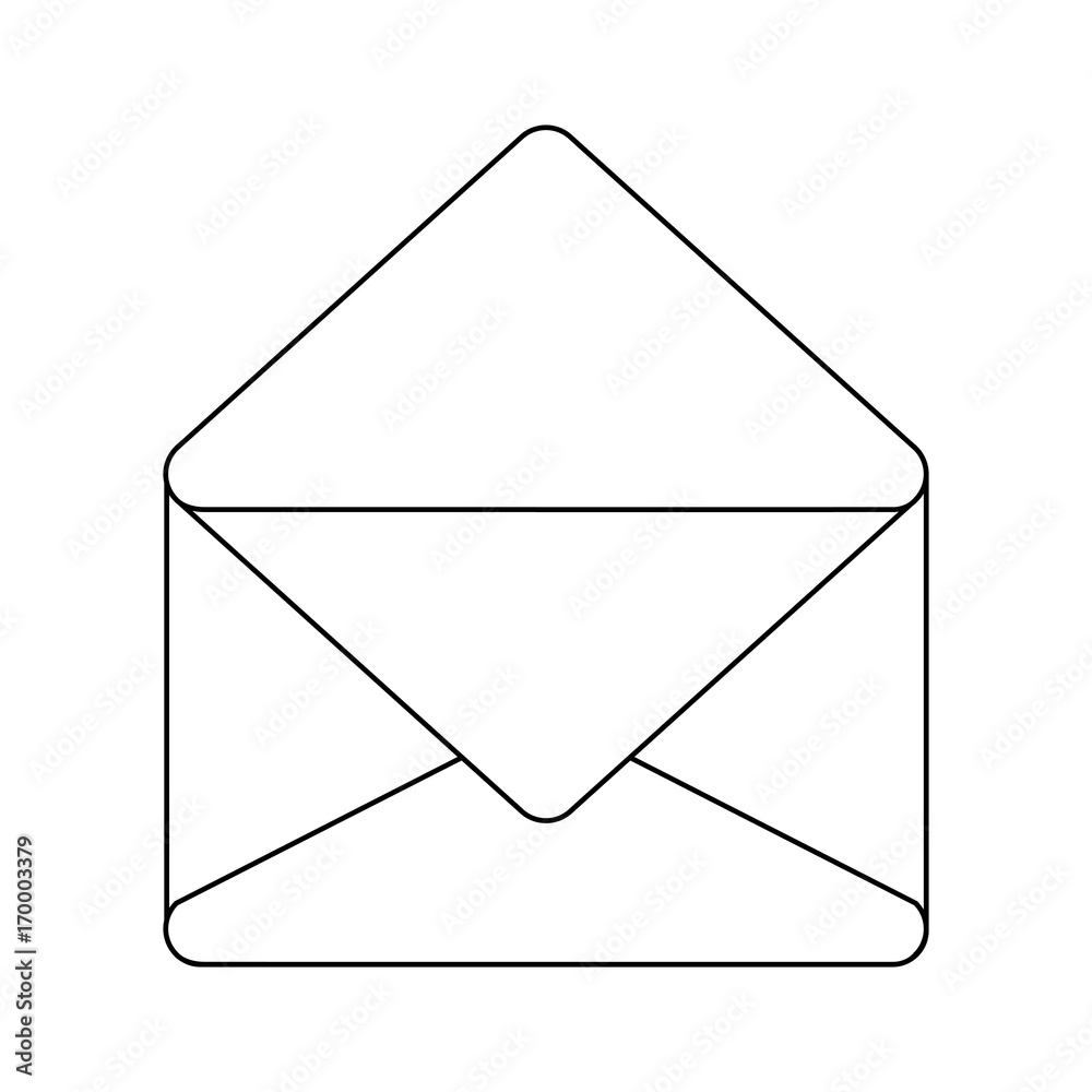 envelope and letter icon over white background vector illustration envelope and letter icon over white background vector illustration