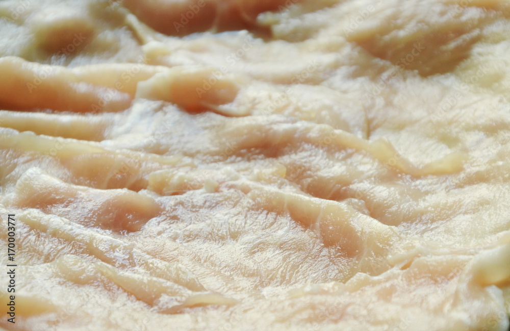 pork slice for cook by boiled or grilled on plate pork slice for cook by boiled or grilled on plate