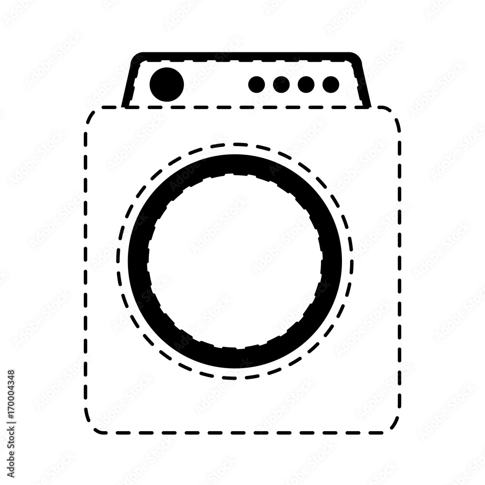 washing machine icon over white background vector illustration washing machine icon over white background vector illustration