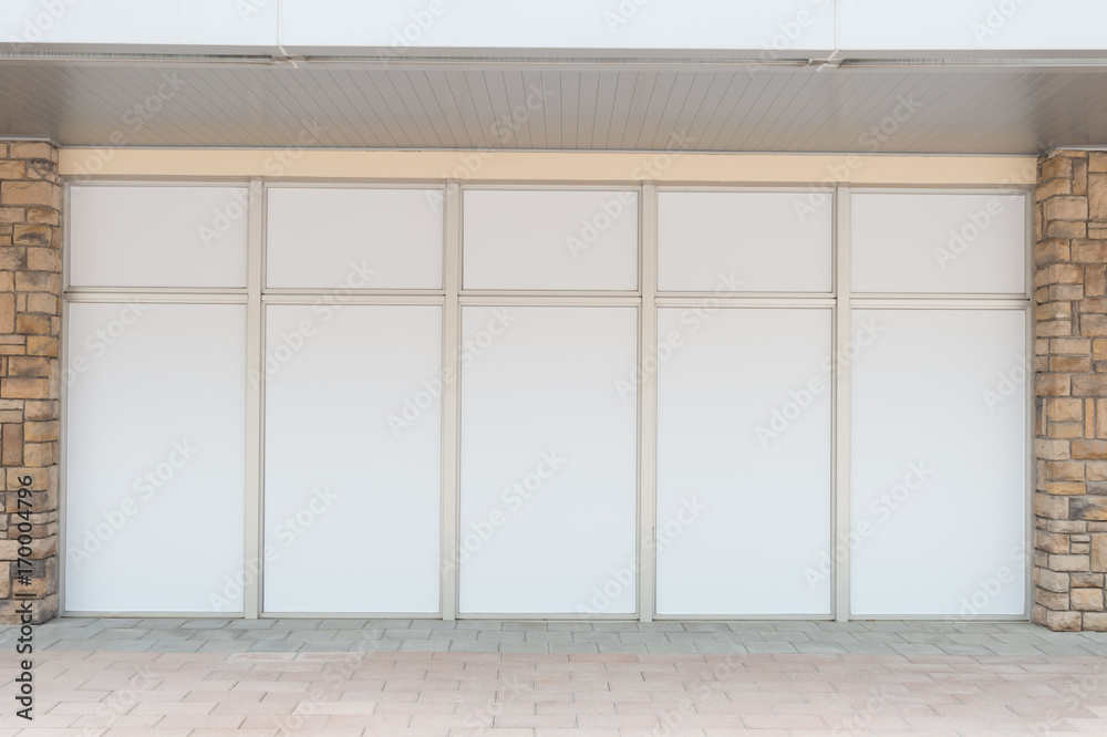 Shop Boutique Store Front with Big Window and Place for Name Shop Boutique Store Front with Big Window and Place for Name