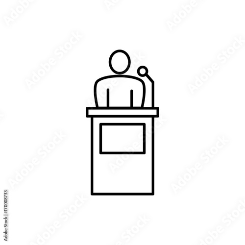 conference speech icon