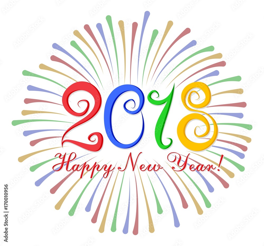 New Year card. New Year card.