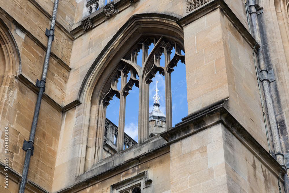 Detail steeple St. George's chapel of Windsor Castle near London