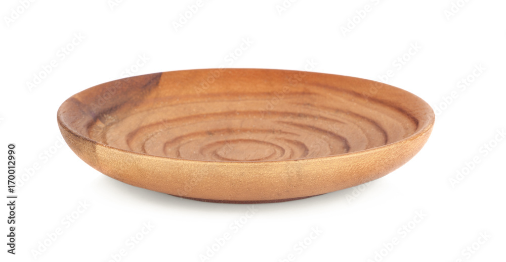 wood plate on white background wood plate on white background