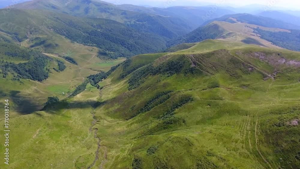 aerial view of beautiful mountains and valley aerial view of beautiful mountains and valley