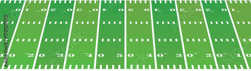 American football field background. perspective view. vector illustration