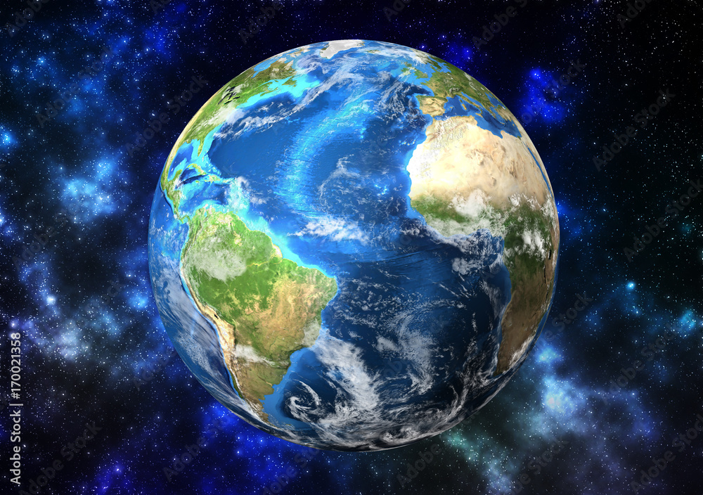 Fototapeta premium Planet Earth from space. Elements of this image furnished by NASA