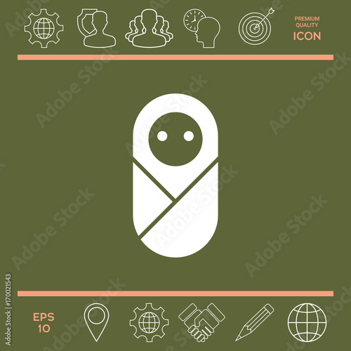 Infant, neonate, newborn icon