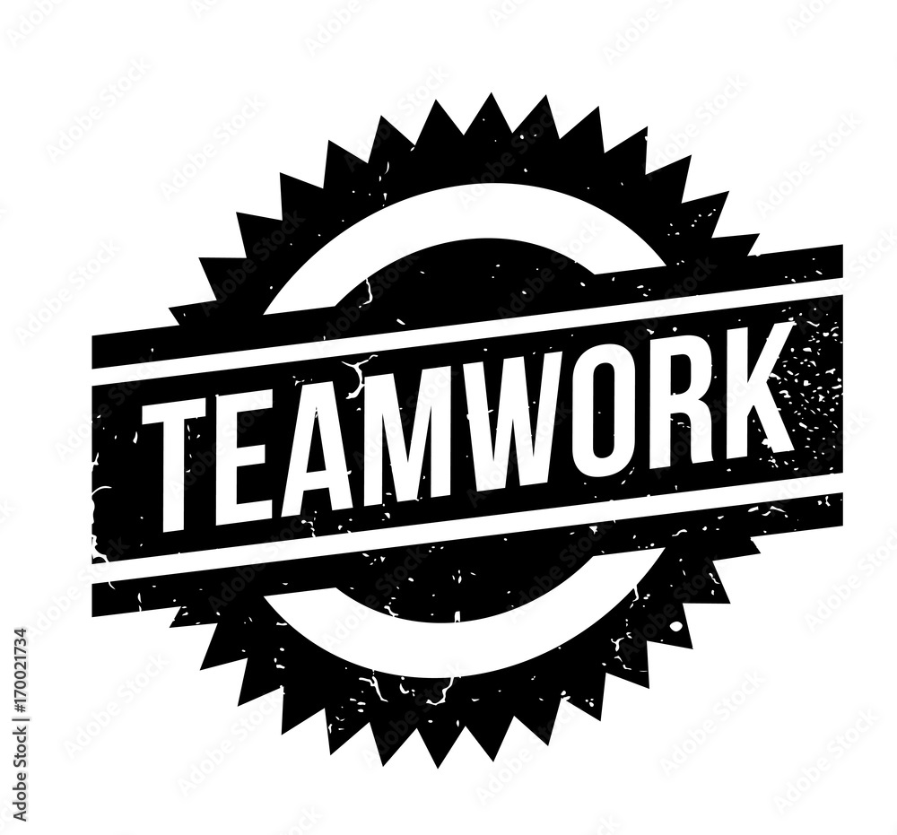 Teamwork rubber stamp. Grunge design with dust scratches. Effects can be easily removed for a clean, crisp look. Color is easily changed. Teamwork rubber stamp. Grunge design with dust scratches. Effects can be easily removed for a clean, crisp look. Color is easily changed.