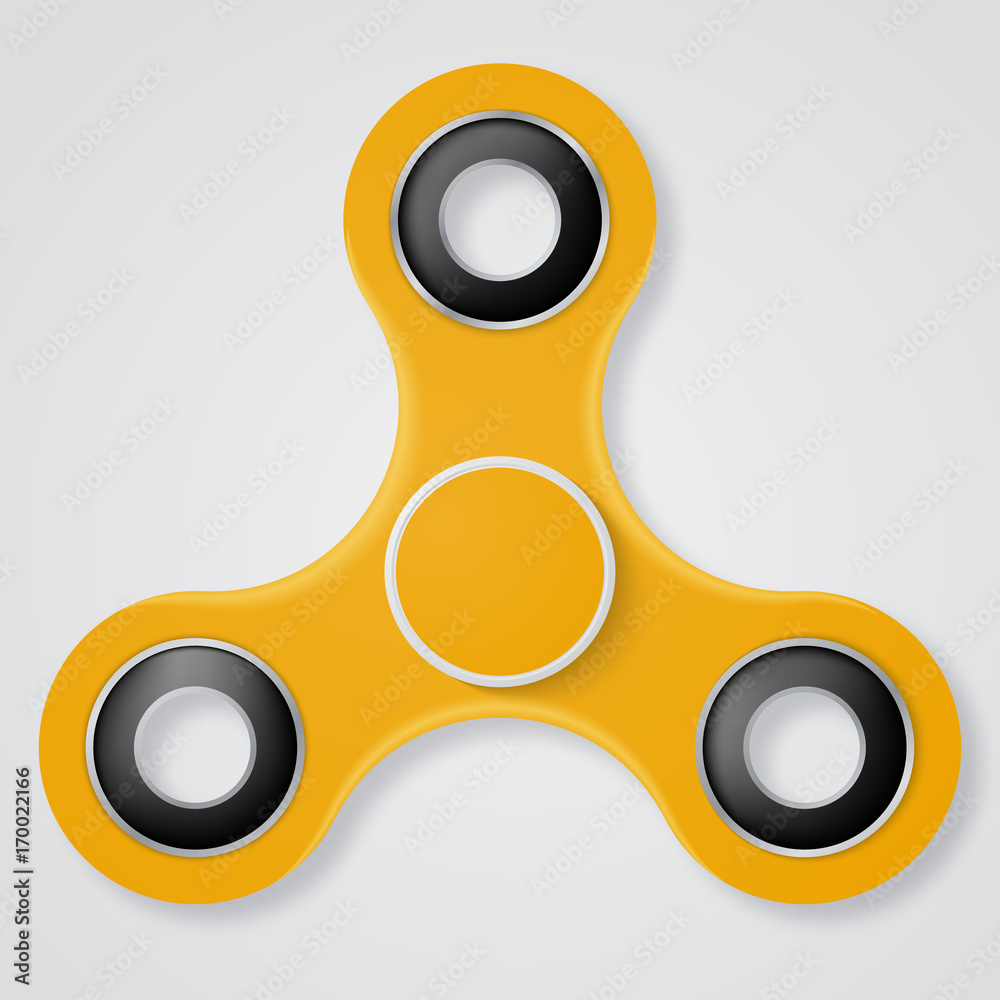 Vector illustration of Hand fidget spinner Vector illustration of Hand fidget spinner