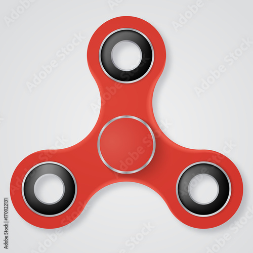 Vector illustration of  Hand fidget spinner