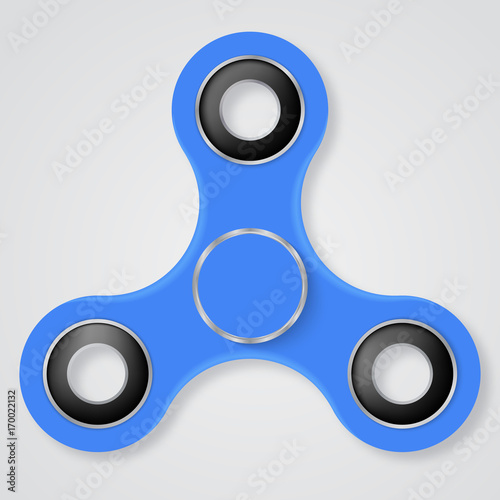 Vector illustration of  Hand fidget spinner
